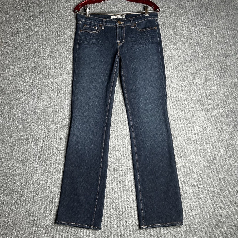J Brand Four Way Stretch‎ Jeans Straight Fit Size 28 Dark Wash